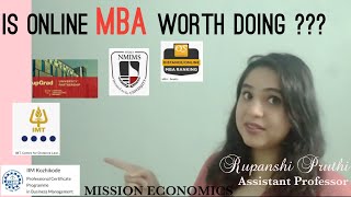Online MBA kare ya nahi: Reality of online MBA exposed|Mission Economics|