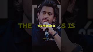 Process is the key  🗝️🚀 || M.S Dhoni's Success  Mantra || #msdhoni #process