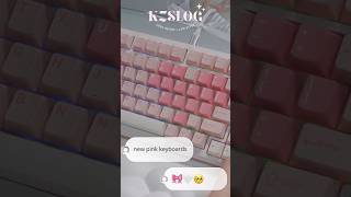 unboxing new pink keyboard 🎀🤍⸝⋆ #desksetup #yunzii #キーボード #pr