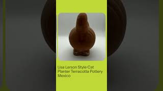 Lisa Larson Style Cat Planter Terracotta Pottery Mexico