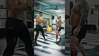 Pro Kickboxer vs Strongman 🥶 #shorts #strength #kickboxing #trending