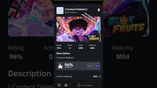 Not blox fruits got content deleted|| #fypシ゚viral #roblox #goviral