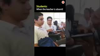 Classroom Scenes when the teacher is absent! #funnyshorts