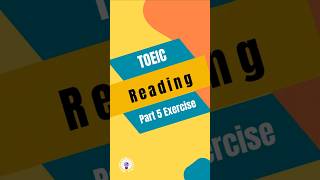 TOEIC Reading: Incomplete Sentences Exercise #toeicreading #toeic #english #englishvocabulary