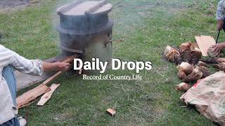 自給暮らしvlog ｜毎食でも飽きない筍料理｜自給農業｜手作りいちごのショートケーキ｜# 102