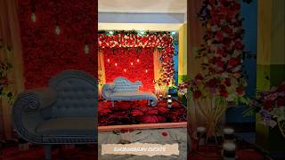 Red Rose Wedding stage decoration