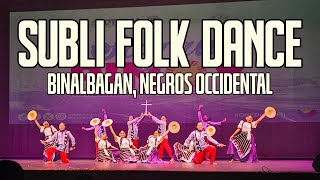 Subli Folk Dance perfomed by the Municipality of Binalbagan during the Sayaw Pinoy 2024 Folk Dance