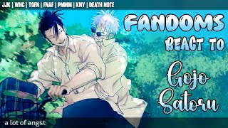 Fandoms react to Jujutsu Kaisen || Satoru Gojo | 2/7 | by Himari | gacha club