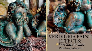 Handpainting a Verdigris Finish: Detailed Painting Instructions/DIY Simple Aged Patina Painting Idea