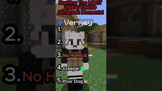 Ranking The MOST UNEXPECTED Minecraft Moments!