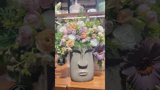 Ancient vase with flowers 💐 #creative #fyp #baby #flowers