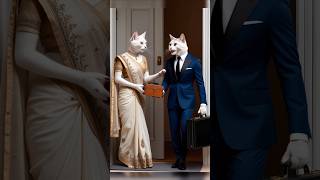 Cute Couple Lovely Moment 😻🔥 #catlovers #cat #cartoon #cute #aicat #ytshortsindia