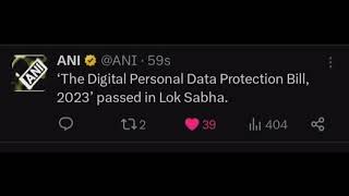 DPDP Bill 2023 | Digital Data Protection Bill 2023