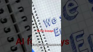 When AI Writes Your Essay for You 🤖✏️#AI #EssayFails #SchoolHacks #FunnyTech #Students