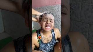 When Tillu takes Bath🧼😂#shorts #comedy #funny #olidavines