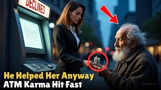 She Laughed at a Homeless Man at the ATM — Then He Changed Her Life Forever