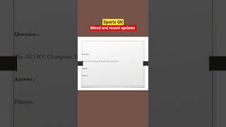Sports GK SSC CHSL prep.. #ssc #english #governmentexam #govtjobs #upsc #motivation#viral#youtube#yt