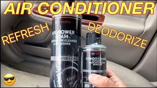 TOYOTA A/C REFRESHER KIT - How to Make your Toyota Air Conditioning System Smell Great Again.