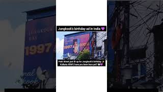 we celebrated kookie's birthday in our city Kolkata 💙 #bts #army #btsshorts #kpop #jungkook