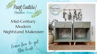 Paint Couture Mid-Century Modern Nightstand Makeover