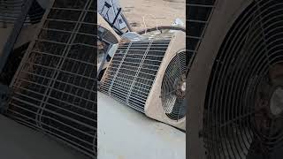 someone put 4 large ac in the shred pile CRAZY #ac #scrap #salvage #metal #copper