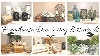 🌿HOW TO DECORATE FARMHOUSE STYLE | MY TOP 5 FARMHOUSE DECORATING ESSENTIALS | FARMHOUSE DECOR IDEAS