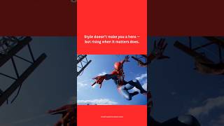 Spider-Man Rises with Style — Power Isn’t Just Muscles 💪🕷️ #Shorts #HeroMindset