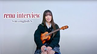 ukulele player rena interview in English ⎹ by rena
