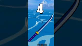 Top 5 BEST Sword in First Sea | Blox Fruits #bloxfruits #bloxfruit #bloxfruitsroblox