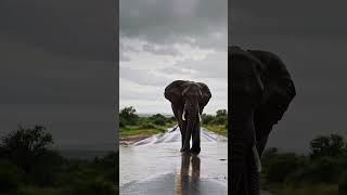 Elephant #wildlife #animalfacts #rain #shorts