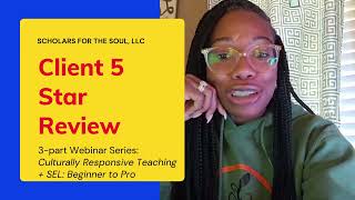 What folks are saying about Scholars for the Soul, LLC (video testimonial)