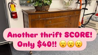 Another great thrift score! I can’t believe I got this for only $40!! 😮😮😮