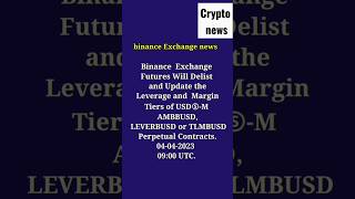 today crypto news, binance Exchange Delisting today coin news, #cryptonews #binancenews