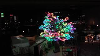 ささしまライブのイルミネーションを撮影した