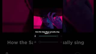 Saja-boys with VS without AUTOTUNE! #kpopdemonhunters #dontflop