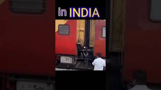 Train coupling in India Vs Japan #traincoupling #shorts #railwayvacancy