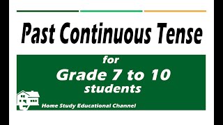 Past Continuous Tense (English Grammar) - A to Z Sinhalen English