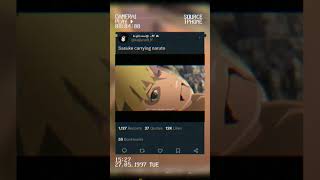 Sasuke carrying naruto bast scene 🤕🤕#shorts #anime