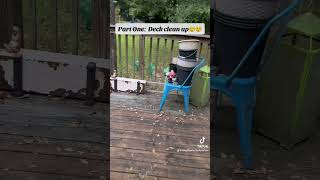 Transforming my deck it is a work in progress 💪🏾😮‍💨😮‍💨 #diy #homedecor #diyprojects #patio