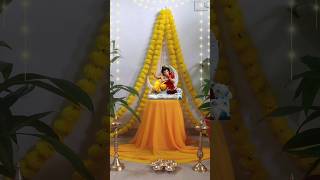 Ganpati decoration ideas for home #decoration #ganeshchaturthi