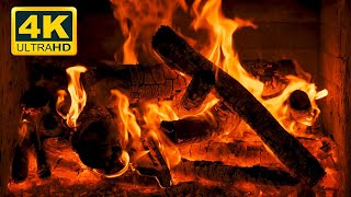 🔥NO ADS Fireplace 4K | Cozy Christmas Night with Gentle Crackling Fire Sounds for Sleep & Relaxation