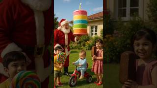Santa ne laya mere liye cake #shorts #shortvideo #youtubeshorts