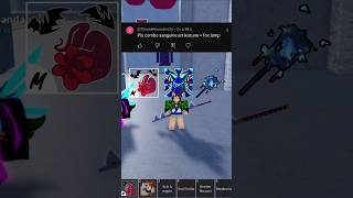 Insane combo kistune 🤩🌀 #bloxfruits #combo #roblox #sanguineart #roblox #kitsune #foxlamp #fyp