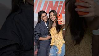 #sreeleela taking selfie with #geneliadsouza at #junior movie promotions | FilmyTime