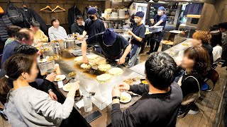 Amazing Skills！Teppanyaki egg master at Hiroshima's most famous okonomiyaki restaurant.