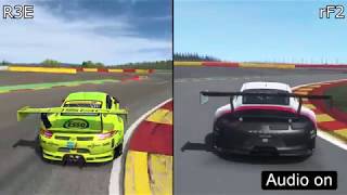 RaceRoom vs rFactor 2 (Porsche 911 GT3 R Sound Comparison)