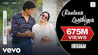 Raataan Lambiyan - Lyric Video | Shershaah | Sidharth, Kiara | Tanishk B. | Jubin | Asees