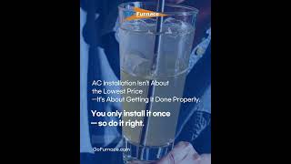 Air conditioning isn’t just about staying cool—it’s about how it’s installed. #GoFurnace #Calgary