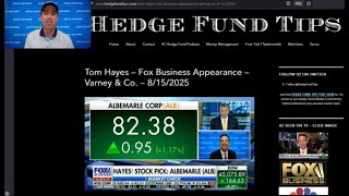 Hedge Fund Tips with Tom Hayes - VideoCast - Episode 305 - August 21, 2025