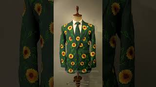 "Addicted Bespoken: The Green Sunflower Suit🤠✨ #CowboyStyle #fashion #cutsomization